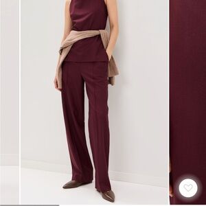 Faithfull The Brand Emilee Trousers | Burgundy | Small